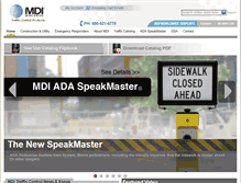 Tablet Screenshot of mditrafficcontrol.com